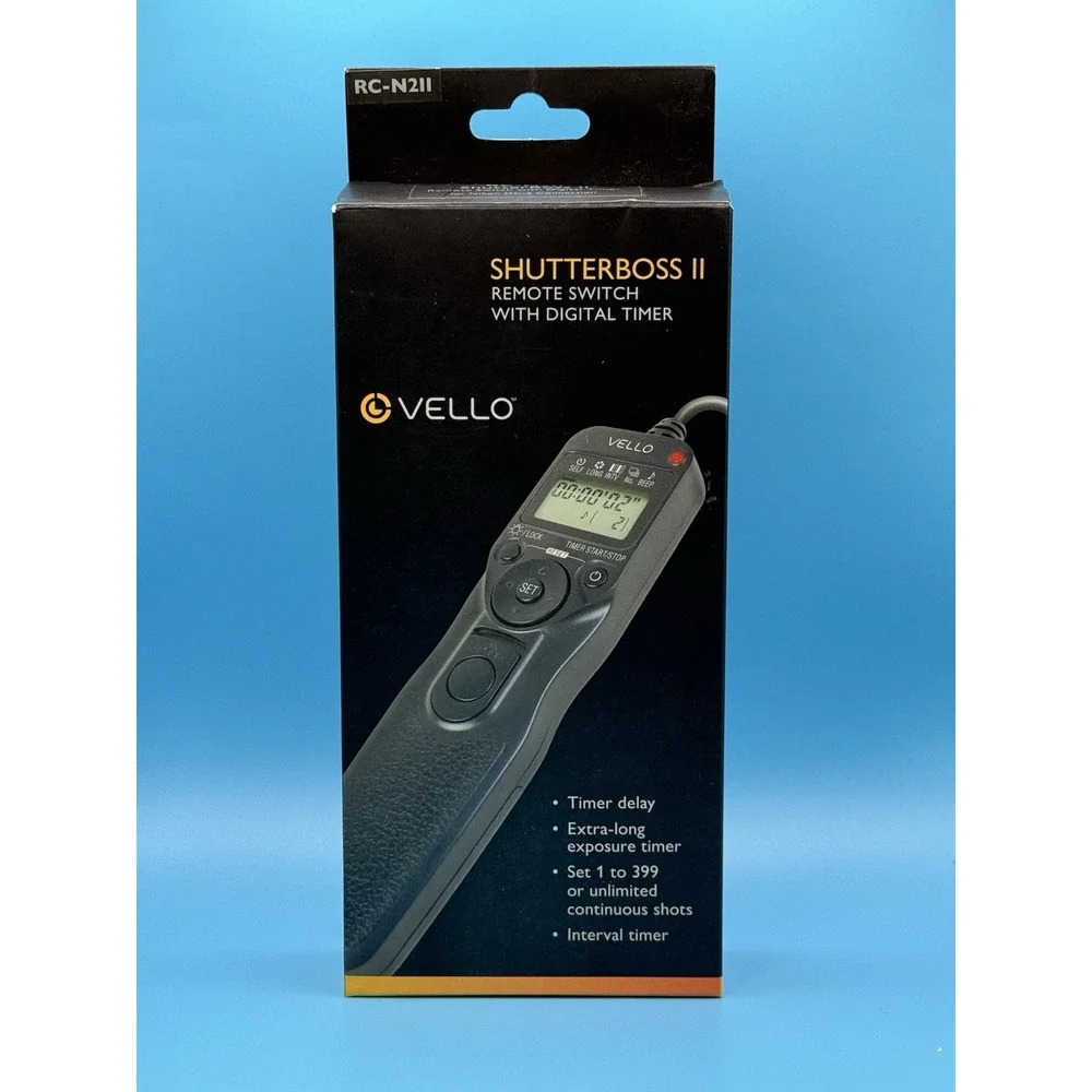 Vello Shutterboss Version II Remote Switch w/ Digital Timer for Nikon NEW
